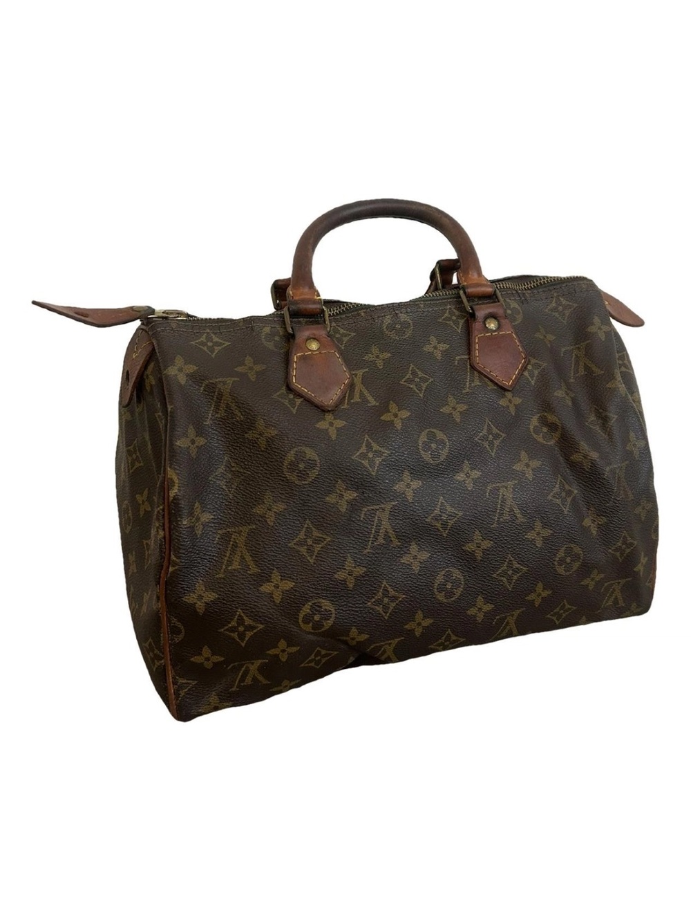 Louis Vuitton leather speedy handbag